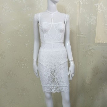 Lace Dress Women's Sexy Sleeveless Clubwear